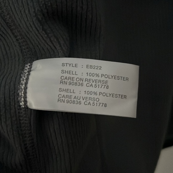 NWT Eddie Bauer Men's Dark Grey Stretch Fleece Jacket Large - Picture 15 of 15